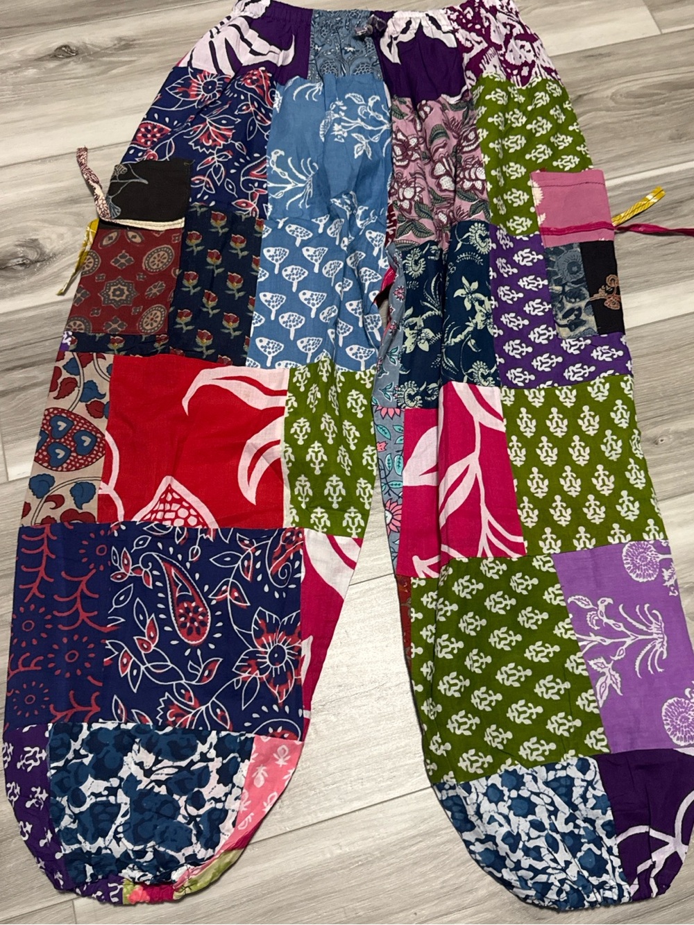 Rhea Patchwork Pocket Jogger Pants – One Size S–XL